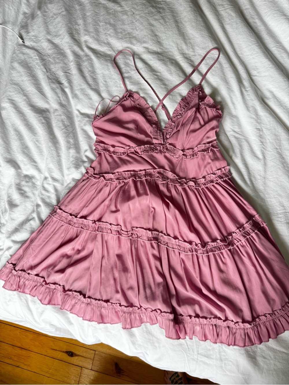 MABLE Pink Spaghetti Strap Dress